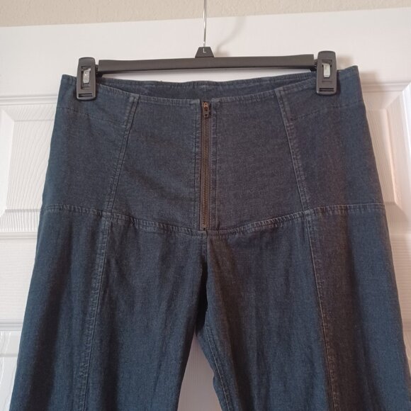 EUC Praire Underground Dark Blue "Girdle" High Rise Skinny Jeans Size Large - Picture 6 of 11